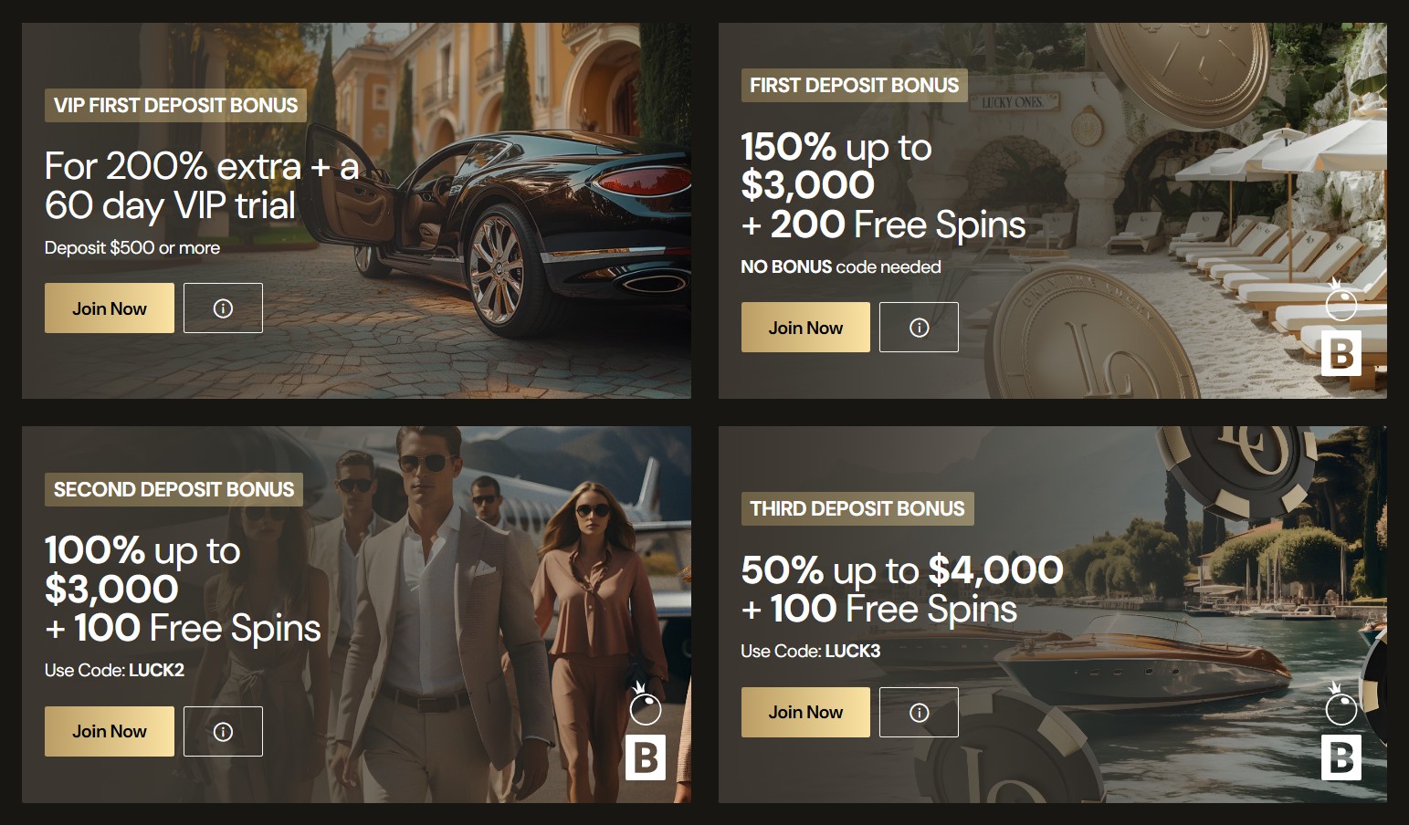 Lucky Ones Casino Payments - Visa, Mastercard, Bitcoin, Ethereum, POLi, BPAY, Fast Withdrawals 1-24h, Crypto Accepted